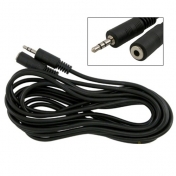 Extension audio cable jack 3,5 mm, stereo, 5 m