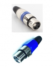 XLR connector 3-pin, screw, for cable, female