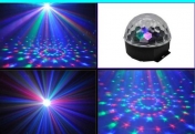 LED Crystal Disco Ball Effect RGB 6 W, 6 colors