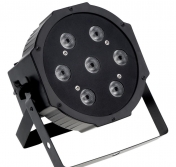 LED PAR flat reflektor 7x 10 W 4-in-1 RGBW, DMX