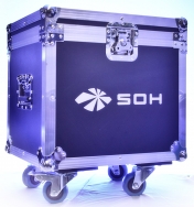 Transport flight case box 2in1 for 2x waterproof LED blinder reflector 4 eyes