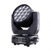 LED moving head 19x 15 W RGBW 4in1, Zoom 8-60deg, DMX512