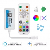 Music controller SP548E for digital RGB LED stripes WS2811,2812, Wi-Fi, Alexa, Google Assistant 5-12-24 V
