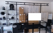 T-bar for DJ table, including transport bag